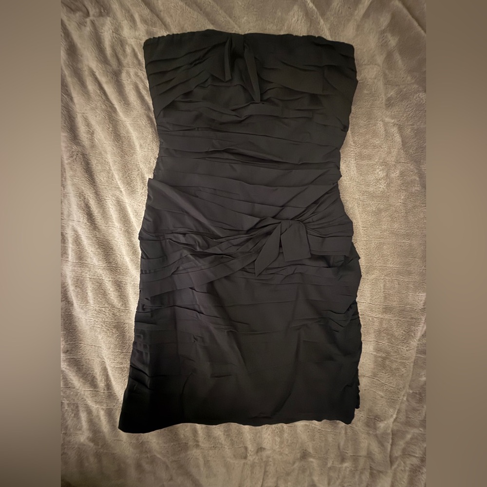 Express Black Strapless Ruched Bodycon Dress US Size 12
